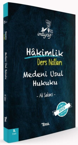 HMGS, Hakimlik Sınavları, - Temsil Kitap - İMTİYAZ Medeni Usul Ders No