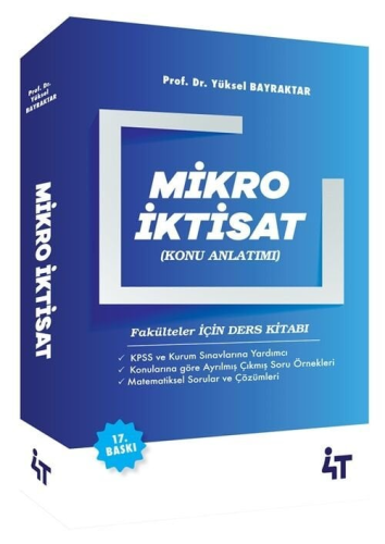 4T Yayınları Mikro İktisat Konu Anlatımı Yüksel Bayraktar