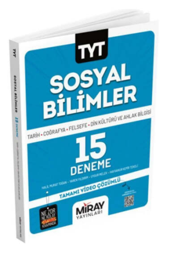 Miray Yayınları TYT Sosyal Bilimler 15 Deneme Komisyon