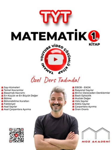 Moz Akademi TYT Matematik 1. Kitap Tamamı Çözümlü Soru Bankası Mahsum 