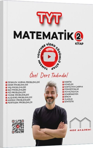 Moz Akademi TYT Matematik 2. Kitap Tamamı Çözümlü Soru Bankası Mahsum 