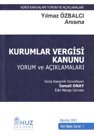 Kurumlar Vergisi Kanunu İsmail Onay