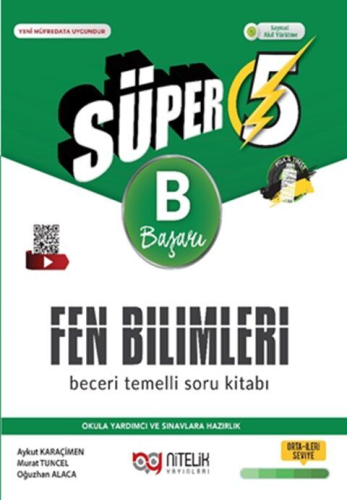 Nitelik Yayınları 5. Sınıf Fen Bilimleri Süper A Beceri Temelli Soru K