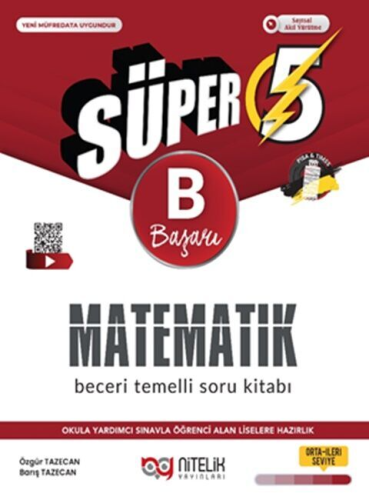 Nitelik Yayınları 5. Sınıf Matematik Süper B Beceri Temelli Soru Kitab