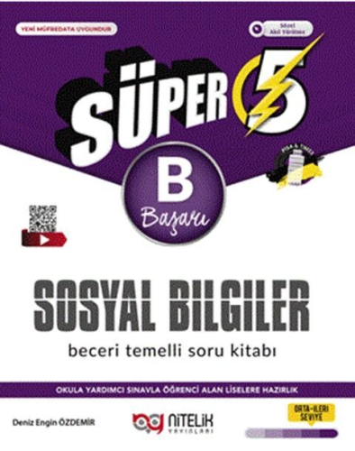 Nitelik Yayınları 5. Sınıf Sosyal Bilgiler Süper B Beceri Temelli Soru