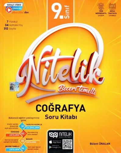 Nitelik Yayınları 9. Sınıf Coğrafya Nitelik Beceri Temelli Soru Kitabı