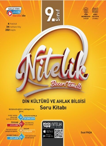 Nitelik Yayınları 9. Sınıf Din Kültürü ve Ahlak Bilgisi Nitelik Beceri