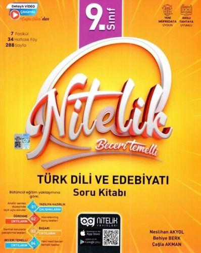 Nitelik Yayınları 9. Sınıf Türk Dili ve Edebiyatı Nitelik Beceri Temel