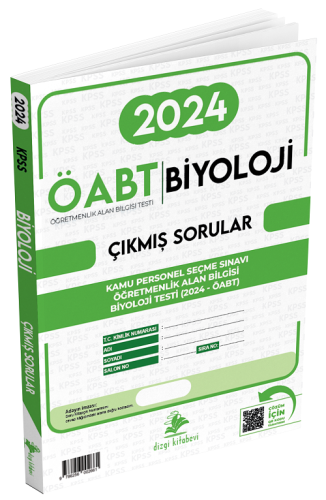 Dizgi Kitap Yayınları ÖABT Biyoloji Öğretmenliği 2024 Sınavı Çıkmış So