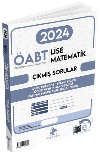 Dizgi Kitap Yayınları ÖABT Lise Matematik Öğretmenliği 2024 Sınavı Çık