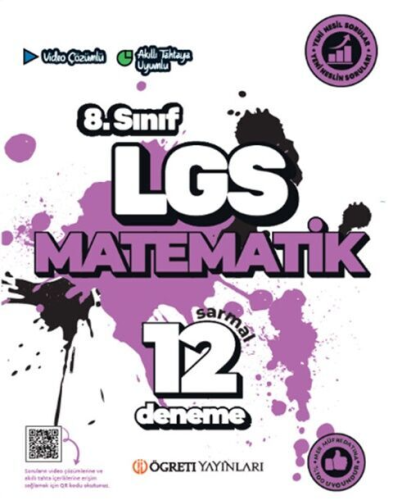 Öğreti Akademi 8. Sınıf LGS Matematik Sarmal 12 Deneme Komisyon