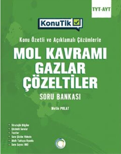 Okyanus Yayınları TYT AYT Mol Kavramı Gazlar Çözeltiler Soru Bankası M