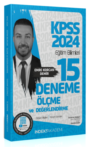 İndeks Akademi 2024 KPSS Eğitim Bilimleri Ölçme ve Değerlendirme 15 De