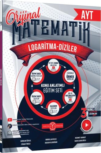 Orijinal Yayınları AYT Matematik Logaritma Diziler Konu Anlatımlı Komi