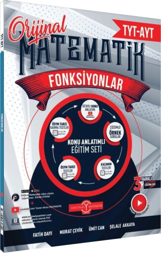 Orijinal Yayınları TYT AYT Matematik Fonksiyonlar Konu Anlatımlı Eğiti