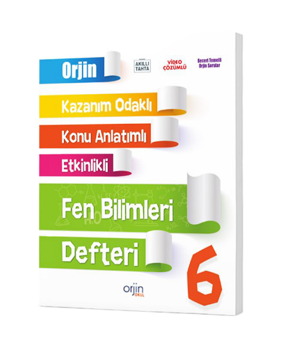 Orjin 6. Sınıf Fen Bilimleri Akıllı Defter Komisyon