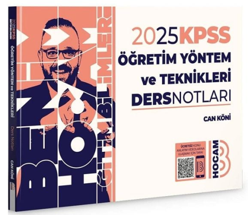 Benim Hocam Yayınları 2025 KPSS Eğitim Bilimleri Öğretim Yöntem ve Tek