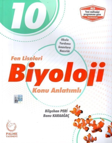 Palme Yayınları 10. Sınıf Fen Liseleri Biyoloji Konu Anlatımlı Banu Ka