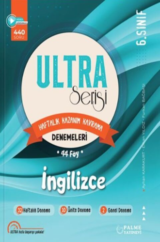 Palme Yayınları 6. Sınıf İngilizce Ultra Serisi Denemeleri 44 Föy Ayha