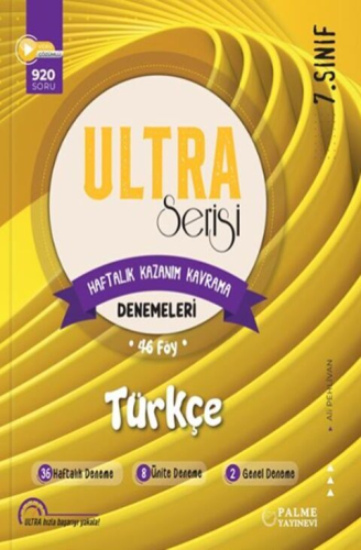 Palme Yayınları 7. Sınıf Türkçe Ultra Serisi Denemeleri 46 Föy Ali Peh