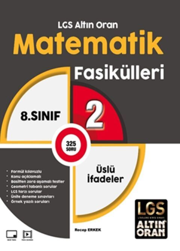 Palme Yayınları 8. Sınıf LGS Altın Oran Matematik Fasikülleri 2 Üslü İ