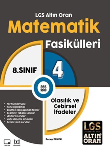 Palme Yayınları 8. Sınıf LGS Altın Oran Matematik Fasikülleri 4 Olasıl