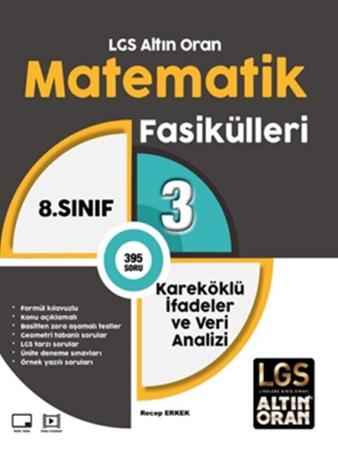 Palme Yayınları 8. Sınıf LGS Altın Oran Matematik Fasikülleri 3 Karekö