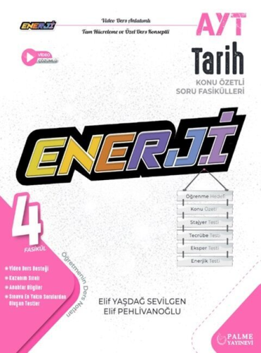 Palme Yayınları AYT Enerji Tarih Konu Özetli Soru Fasikülleri Elif Yaş