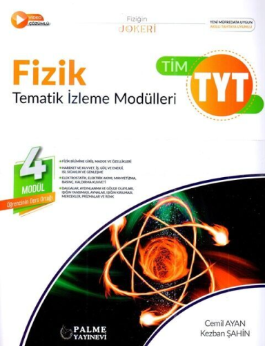 Palme Yayınları TYT Fizik Tematik İzleme Modülleri Cemil Ayan