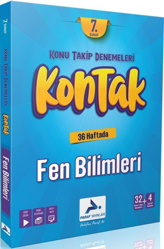 Paraf Yayınları 7. Sınıf Fen Bilimleri Kontak Denemeleri Komisyon