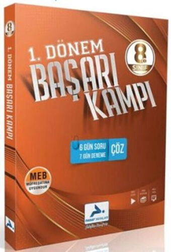 Paraf Yayınları 8. Sınıf 1. Dönem Başarı Kampı Komisyon