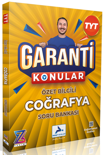 Paraf Yayınları TYT Coğrafya Z Takımı Garanti Konulu Özet Bilgili Soru