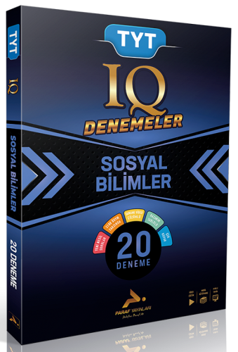 Paraf Yayınları TYT IQ Sosyal Bilimler Video Çözümlü 20 Branş Deneme K