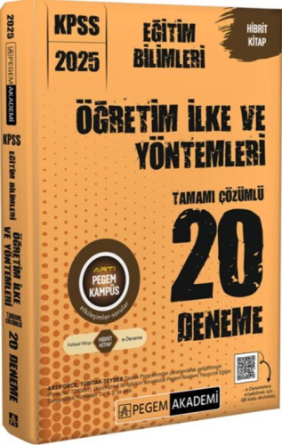 Pegem Yayınları 2025 KPSS Eğitim Bilimleri Öğretim İlke ve Yöntemleri 