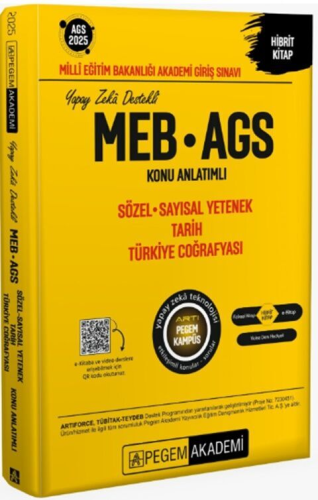 Pegem Yayınları 2025 MEB - AGS Konu Anlatımlı Sözel Sayısal Yetenek Ta