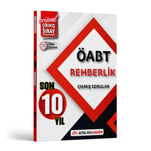 Dijital Hoca ÖABT Rehberlik Son 10 Yıl Orijinal Çıkmış Sınav Soruları 