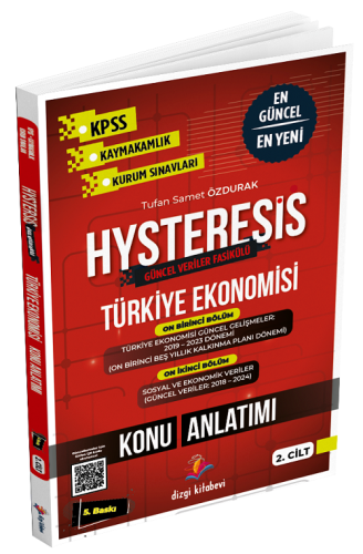 Dizgi Kitap Yayınları 2024 KPSS Kaymakamlık HYSTERESIS Türkiye Ekonomi