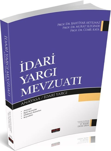 İdari Yargı Mevzuatı Bahtiyar Akyılmaz