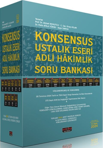 Konsensus Ustalık Eseri Adli Hakimlik Soru Bankası Ahmet Nohutçu