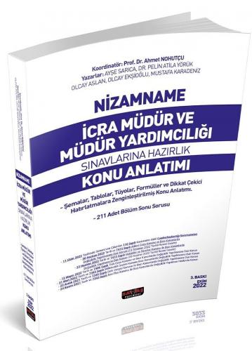 Savaş Yayınları 2022 Nizamname İcra Müdür ve Müdür Yardımcılığı Konu A