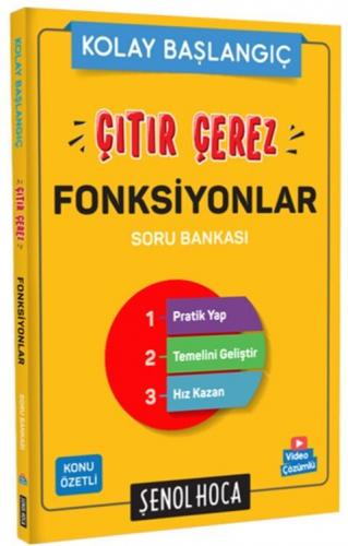 Şenol Hoca Yayınları Çıtır Çerez Fonksiyonlar Soru Bankası Şenol Aydın