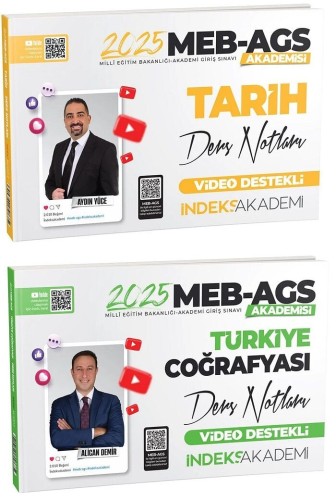 İndeks Akademi 2025 MEB AGS Tarih ve Türkiye Coğrafyası Video Ders Not