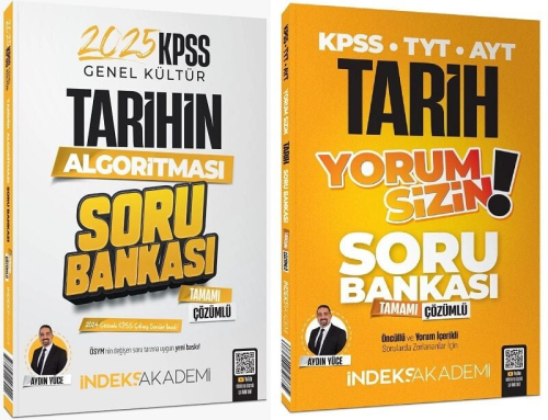 İndeks Akademi 2025 KPSS Tarihin Algoritması ve Yorum Sizin Soru Banka