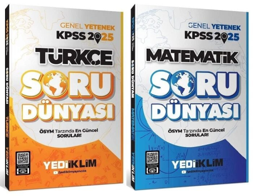 Yediiklim Yayınları 2025 KPSS Türkçe ve Matematik Soru Dünyası Soru Ba