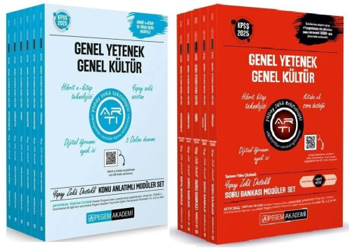 Pegem Yayınları 2025 KPSS Genel Yetenek Genel Kültür Konu ve Soru Bank