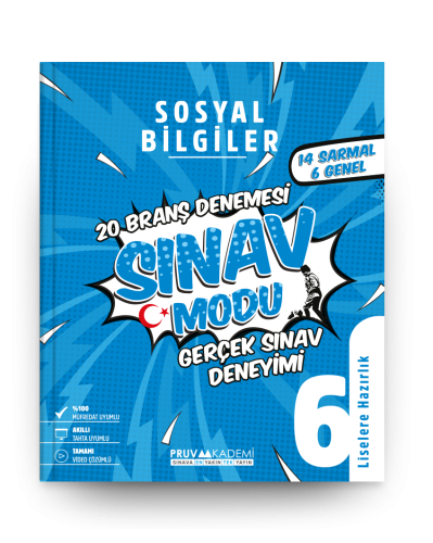 Pruva Akademi 6. Sınıf Sosyal Bilgiler Deneme Komisyon