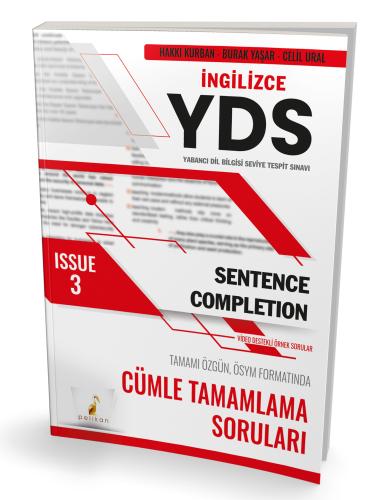 YDS İngilizce Sentence Completion Issue 3 Hakkı Kurban