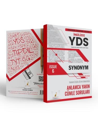 YDS İngilizce Synonym Issue 6 Hakkı Kurban