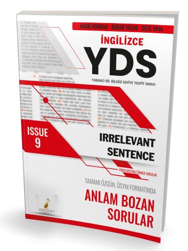 YDS İngilizce Irrelevant Sentence Issue 9 Hakkı Kurban