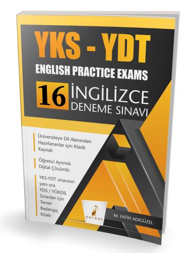 YKS-YDT English Practice Exams 16 İngilizce Deneme Sınavı M. Fatih Adı